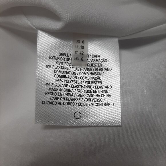 Tahari Women's White & Black, Fit & Flare Sleeveless Dress - US 6 - Picture 7 of 8